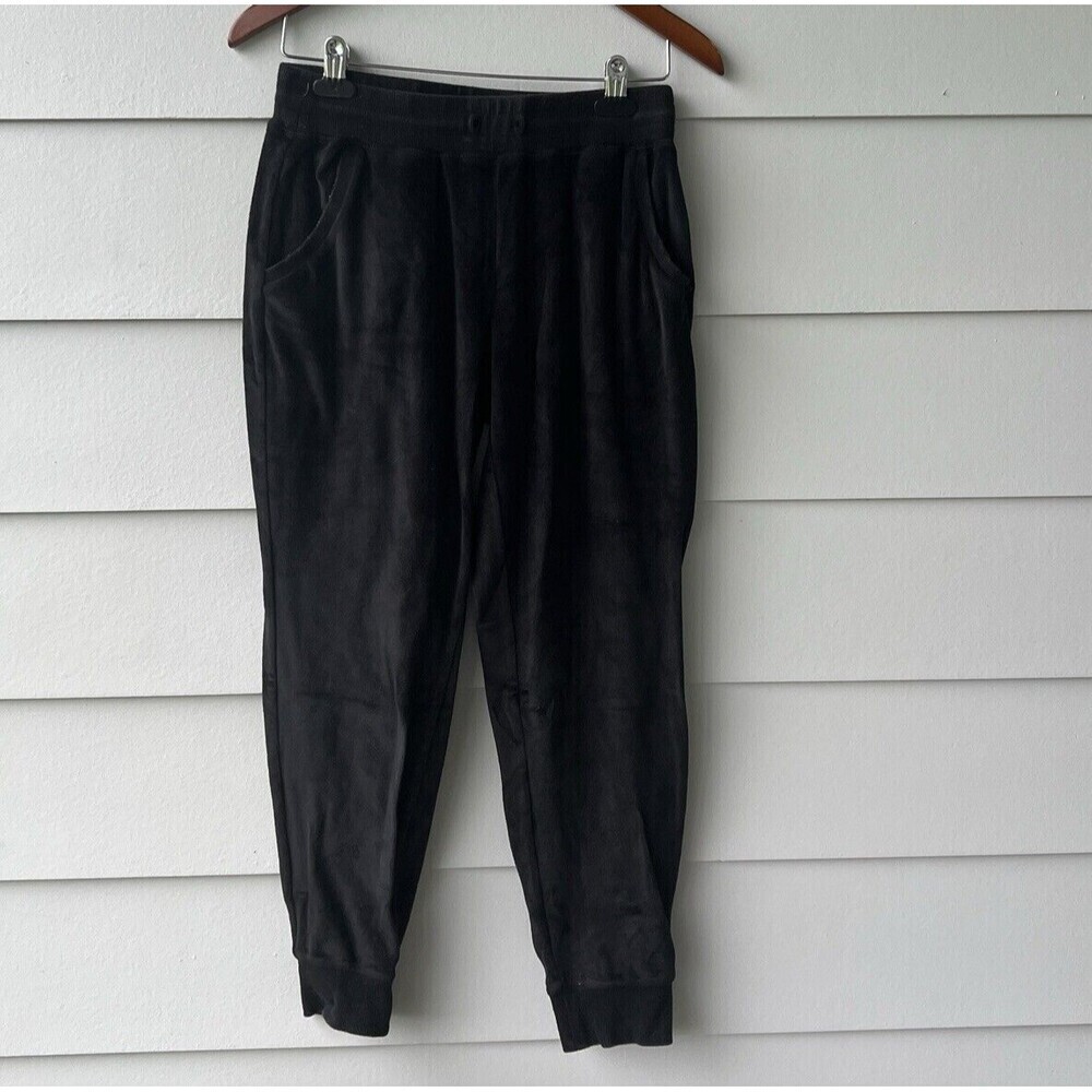 Michael Michael Kors Sz S Drawstring Elastic Waist Stretch Velour Joggers